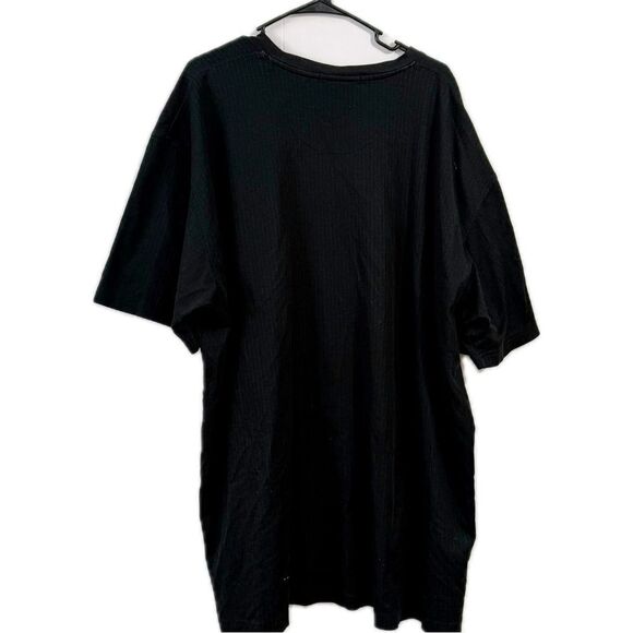 Chico's Black Short Sleeve Tee Relaxed Fit - Picture 2 of 4